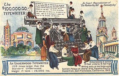 Postcard of exhibition poster