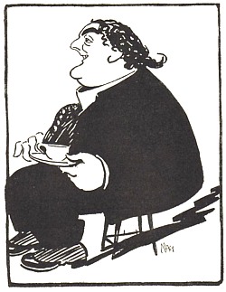 Evening Standard cartoon by Matthew Sandford circa 1925